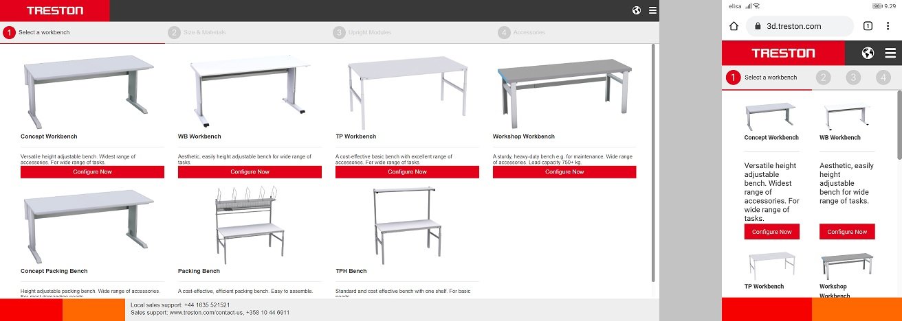 Treston 3D configurator