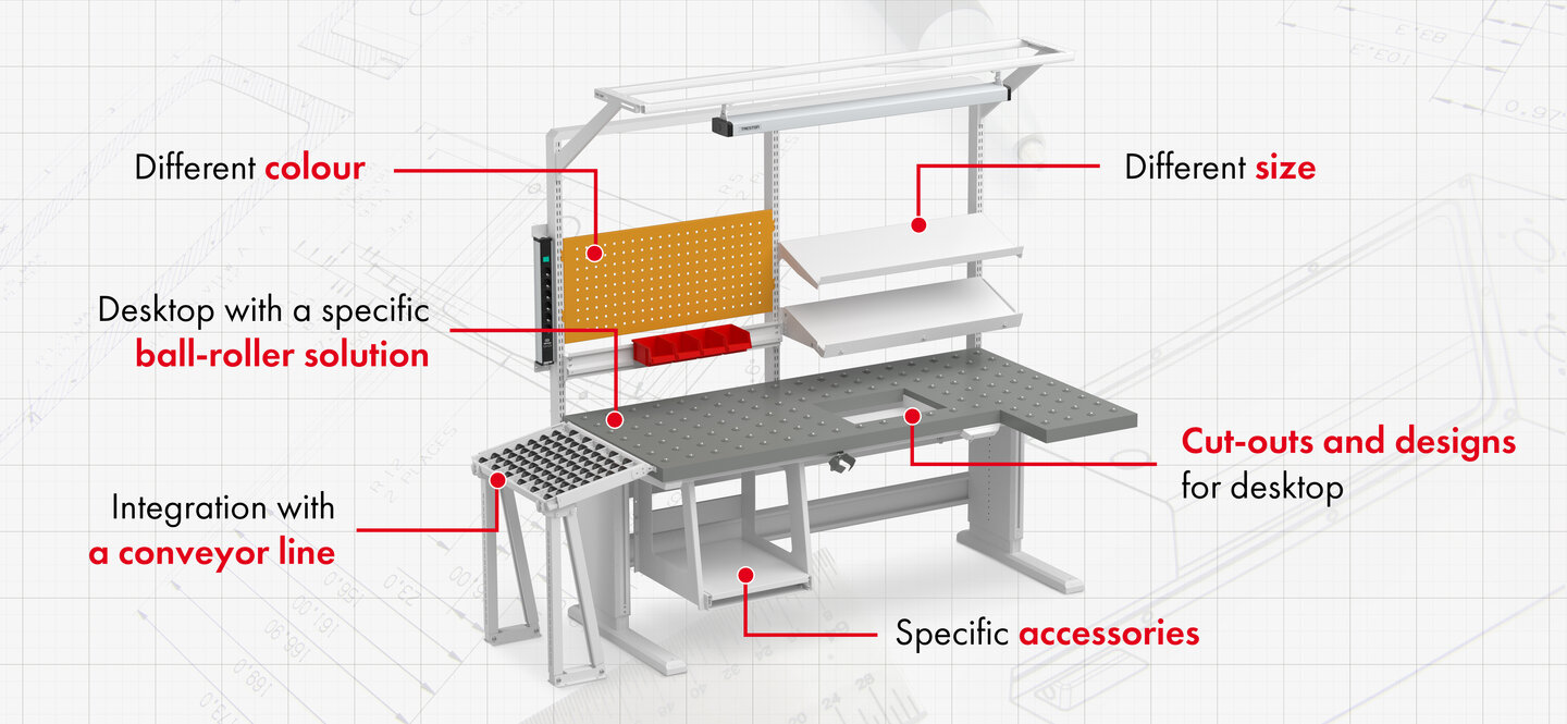 Custom workstation solutions for industrial use _ main image on Treston website