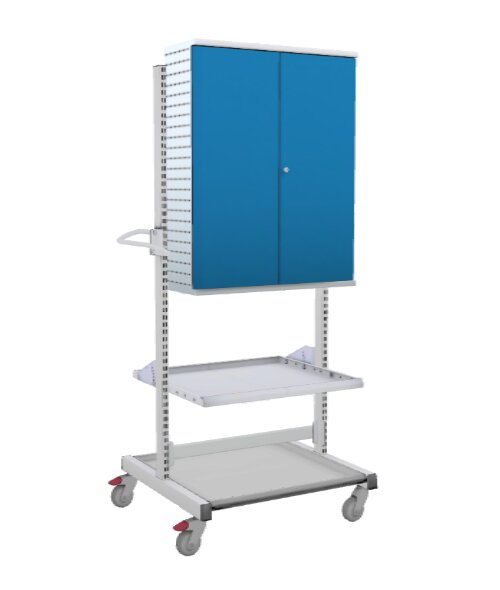 Treston multi trolley with perforated tool cabinet configuration