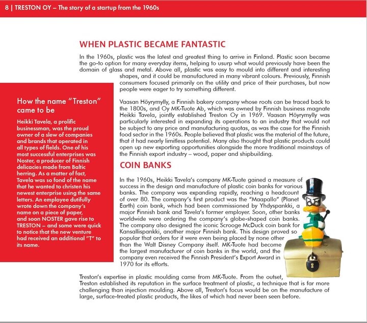 Treston history book screen capture - how Treston name came to be