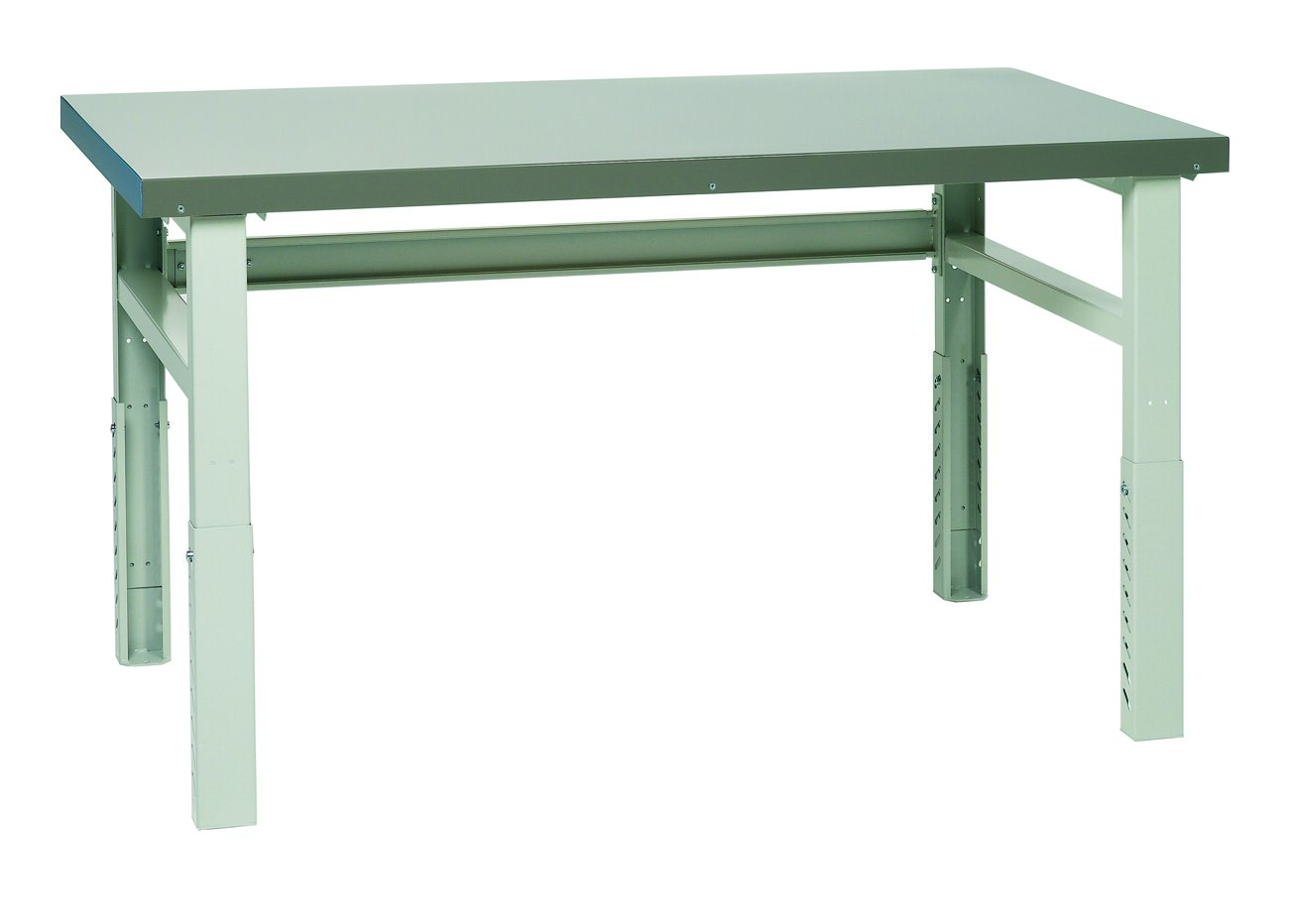 Workshop Bench Heavy Duty 2250x750 Steel Top Adjustable Hei Treston