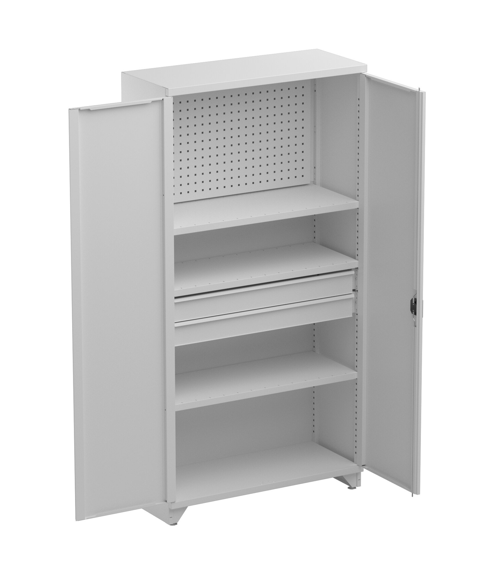 Shelving 100/40/200, 3xshelf, 2xdrawer,1xpanel Treston