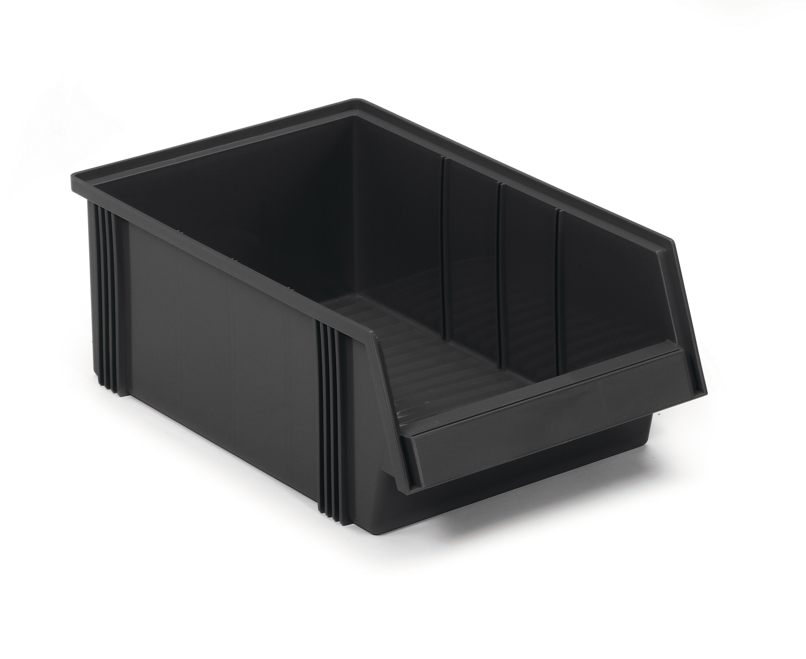 Stacking bin 310x500x182 Black ESD Treston