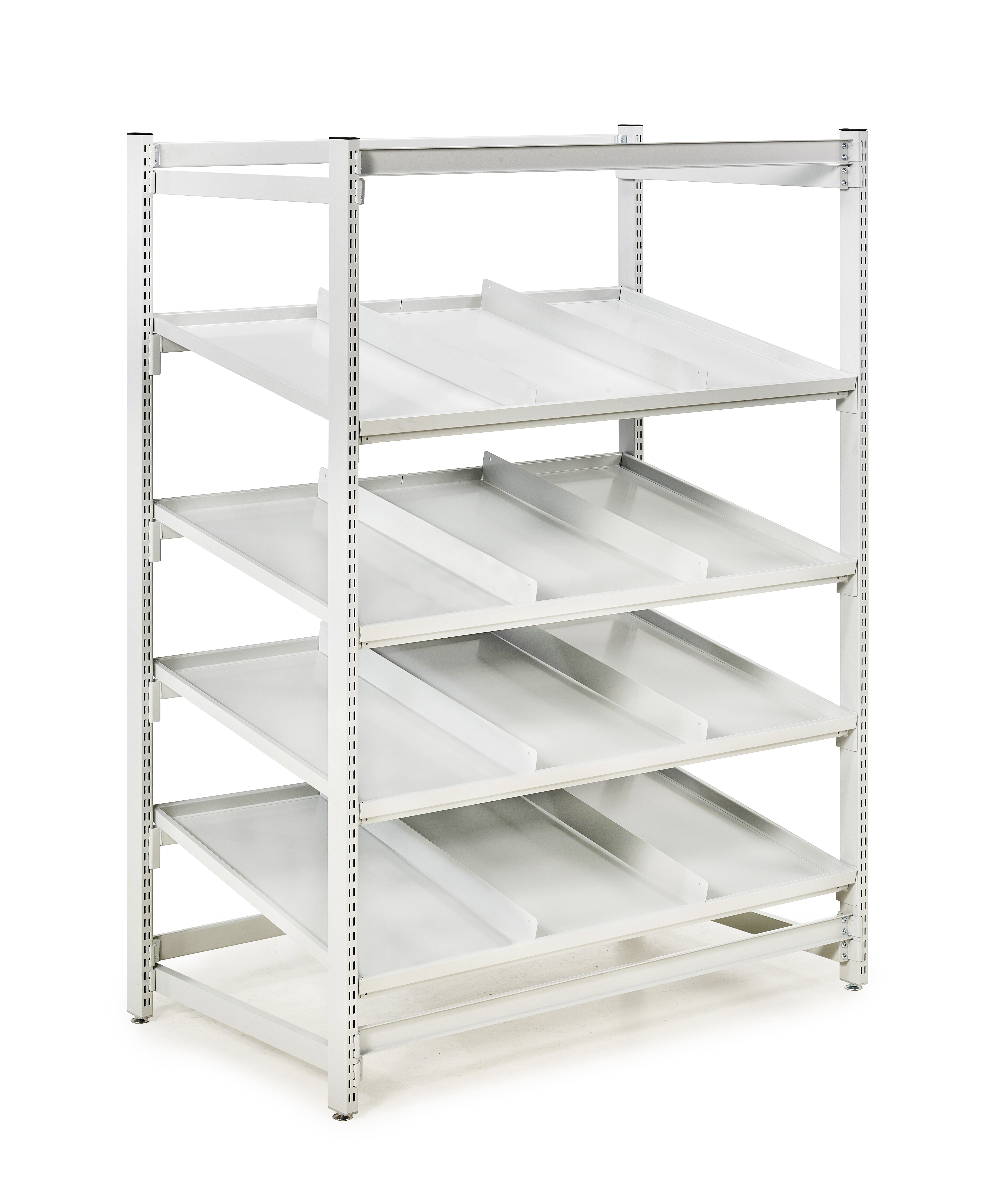 Treston FiFo Flow Rack M1350, steel shelves 4 pcs Treston